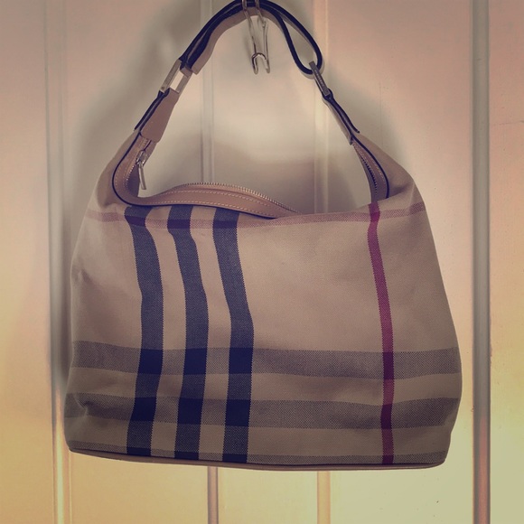 Authentic Burberry Hobo Handbag - Picture 1 of 3